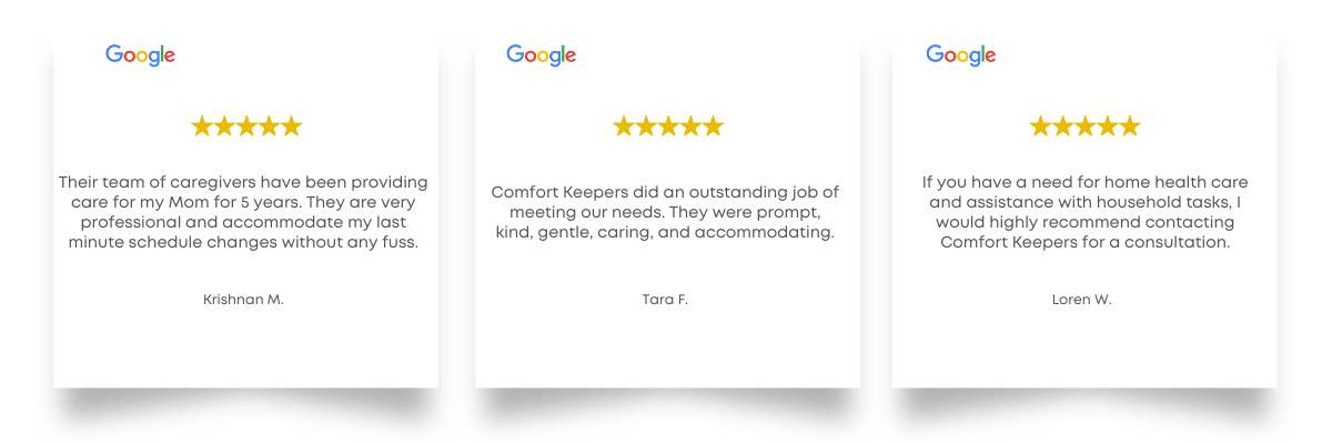 Comfort Keepers Inver Grove Heights Testimonials