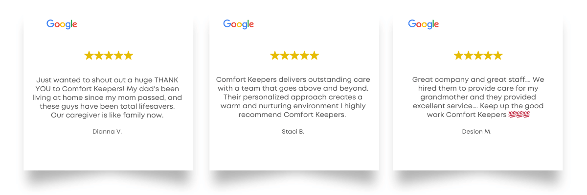 Comfort Keepers Evansville Client Quotes