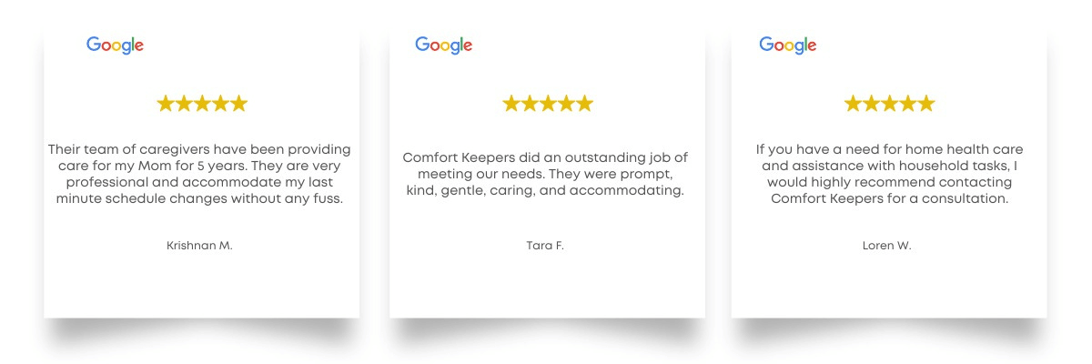 Comfort Keepers Companion Care Testimonials