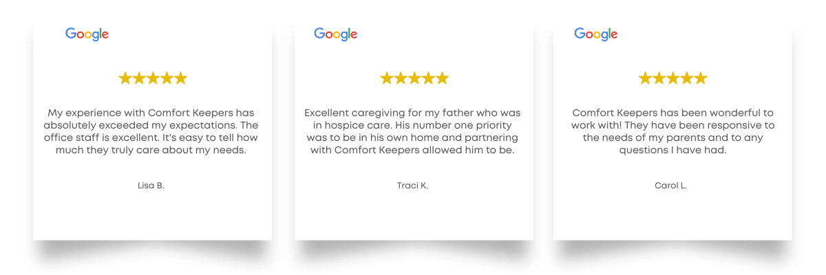 Comfort Keepers Osseo Testimonials
