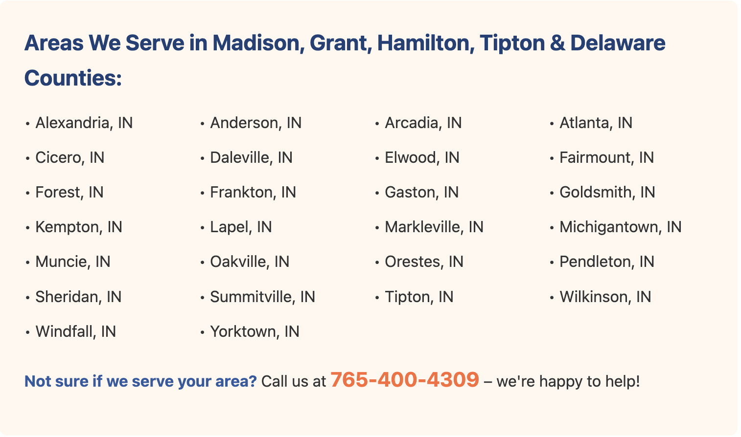 Comfort Keepers Anderson Service Area