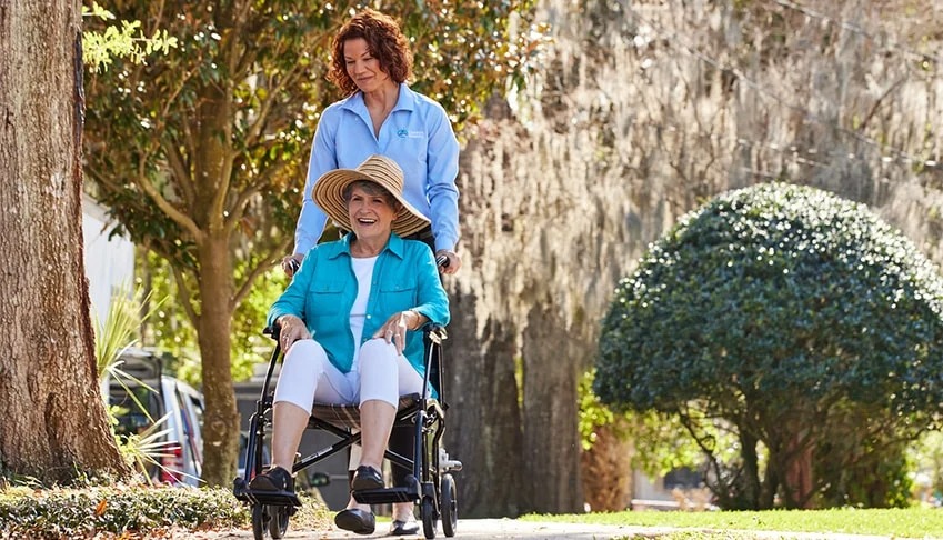 Caregiver and Client Traveling