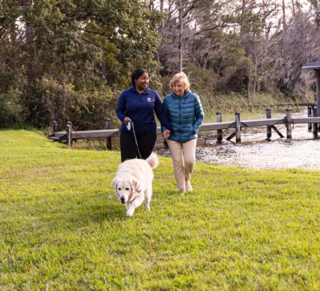 Comfort Keepers caregiver with a senior client at home in Erie, CO