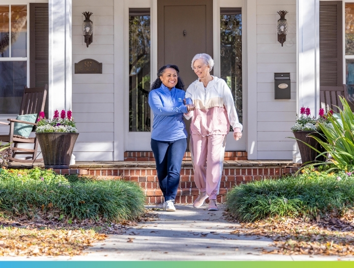 Comfort Keepers caregiver visiting with a senior client in Jenks, OK