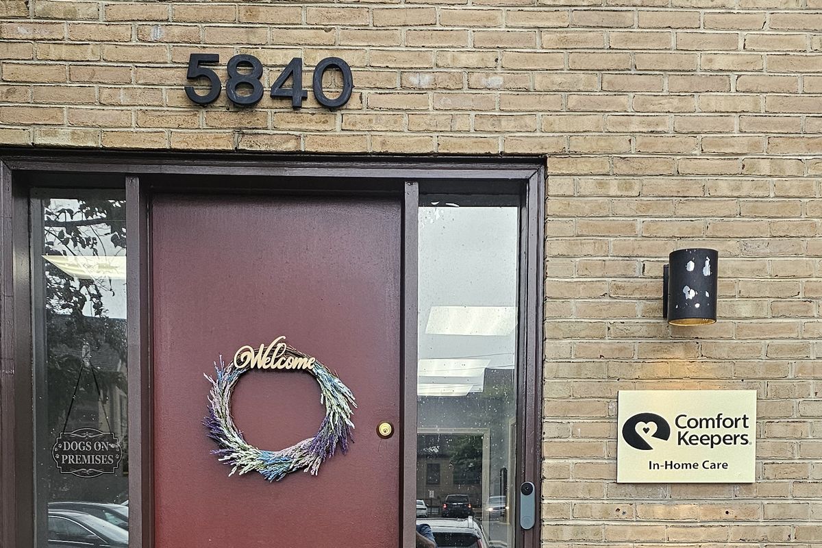 Entrance to the Comfort Keepers in-home care office at 5840 Hubbard Dr, Rockville, MD