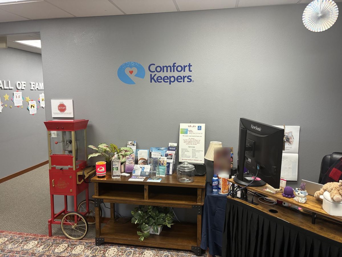 Reception area of the Comfort Keepers in-home care office at 635 Southpoint Court in Colorado Springs, CO