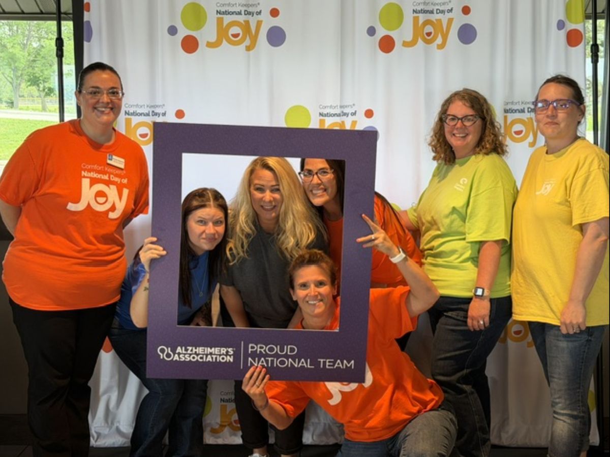 Comfort Keepers Fond du Lac, WI home care team at a National Day of Joy event with the Alzheimer’s Association
