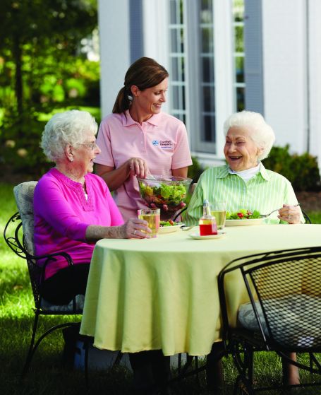 Friends having lunch