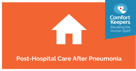 Graphic with house icon and Comfort Keepers Logo