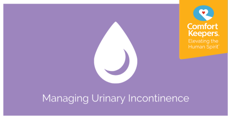 Managing Urinary Incontinence droplet graphic