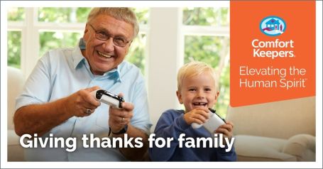 Giving thanks for family