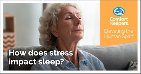 How does stress impact sleep?