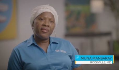 Comfort keeper of the year Muna Mansaray