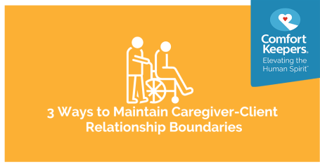 Orange banner with Comfort Keepers logo