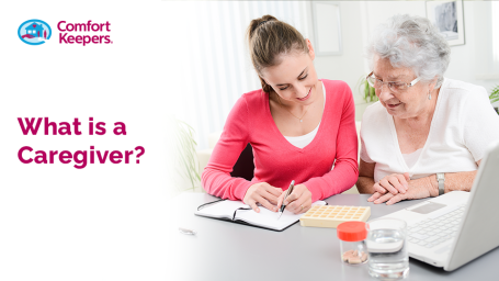 A younger female assisting and elderly female