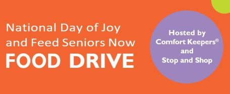 Comfort Keepers and Stop and Shop Clifton, NJ Food Drive Banner