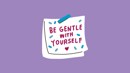 be gentle with yourself banner 
