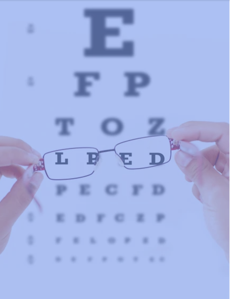 Eye chart related to protecting senior vision