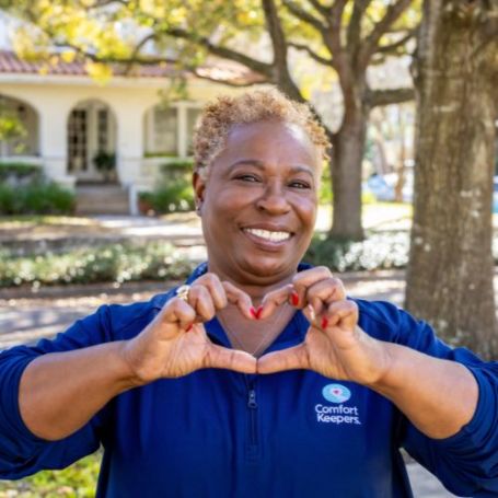 Comfort Keepers caregiver here to support your transition to in home care.