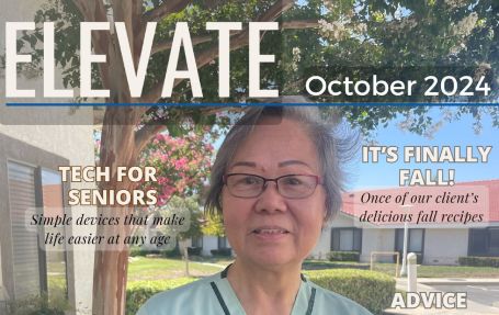 ELEVATE October 2024, feature story on Beth San Miguel. From Comfort Keepers of Redlands, CA.