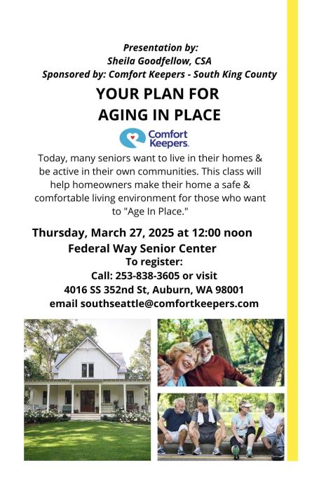 Your Plan for Aging in Place