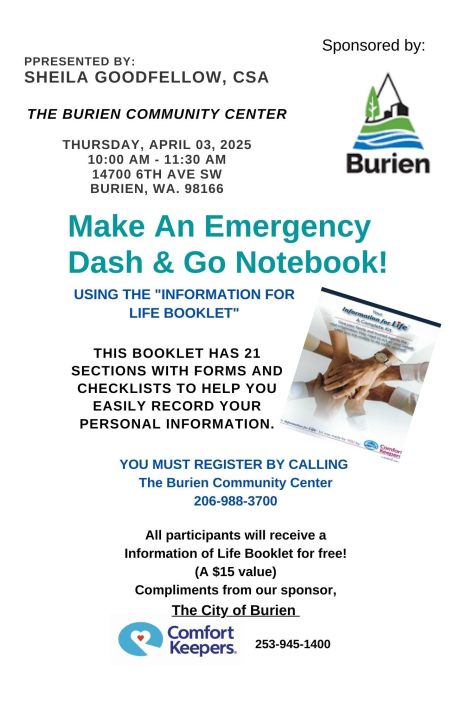 Make an Emergency Dash & Go Notebook