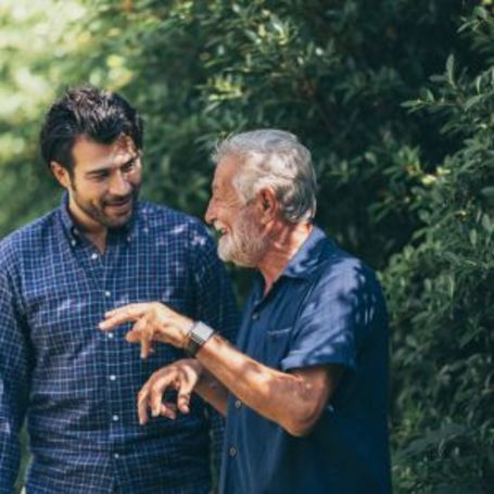 Seniors in outdoor spaces