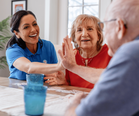 caregiver and client