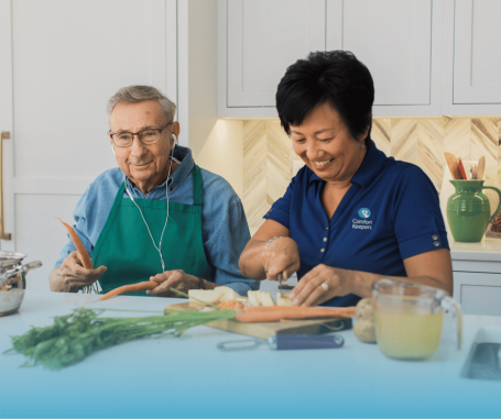 caregiver and client