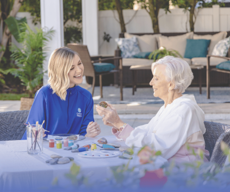 caregiver and client