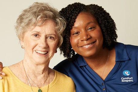 Two Woman Smiling
