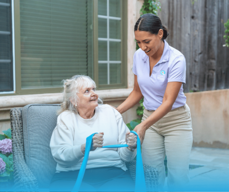 caregiver and client