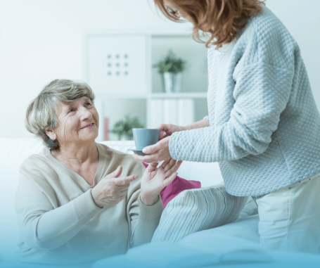 caregiver and client