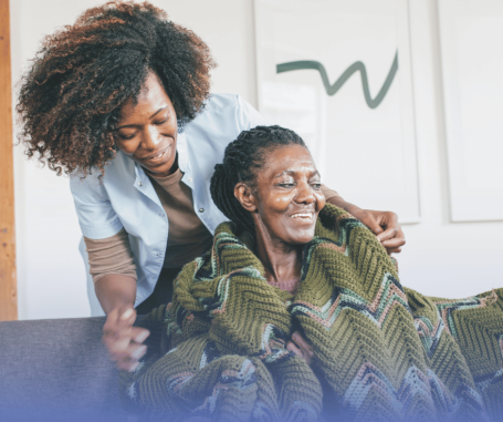 caregiver and client