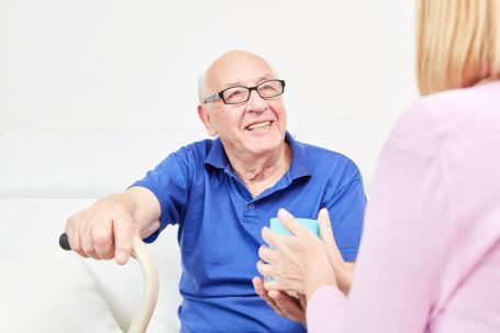 Senior with Caregiver