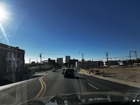 Compassionate caregiver assisting an El Paso senior to a downtown el paso appointment, representing high-quality personalized care.