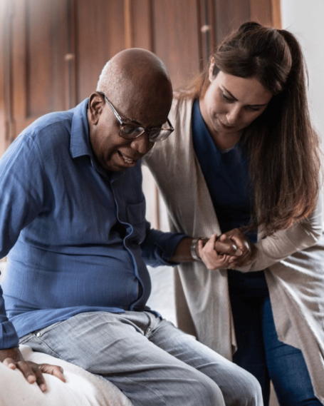 caregiver and client