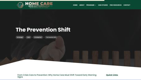 the prevention shift to better aging care 