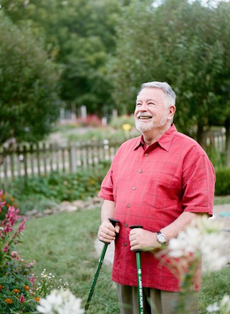 man enjoying outdoors