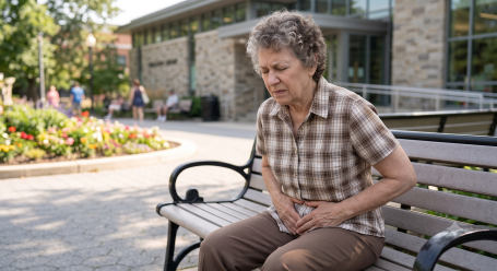 ELDERLY PERSON WITH BLADDER PAIN