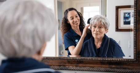 caregiver and client