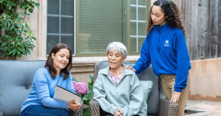 caregiver and client