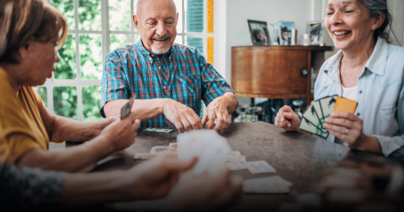 seniors playing games