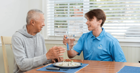 caregiver and client