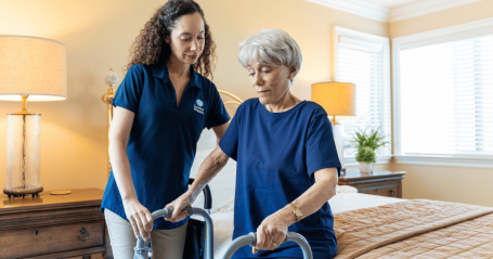 caregiver and client