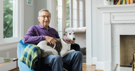client and dog