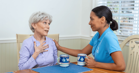 caregiver and client