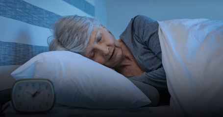 senior sleeping