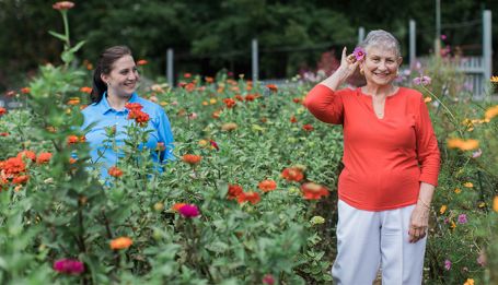 Caregiver with Client in Hudson