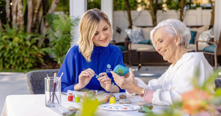 caregiver and client